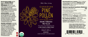 Wild Ponderosa Pine Pollen Tincture Certified Organic