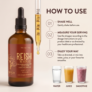 Wild Reishi Tincture Certified Organic | Dual Extract