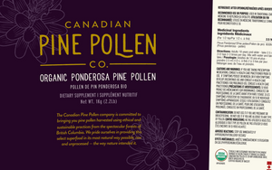 Wild Ponderosa Pine Pollen - Certified Organic Powder