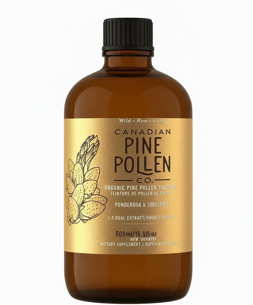 Certified Organic Potency Pine Pollen | 500mg Pine Pollen Per 2 ML of Extract