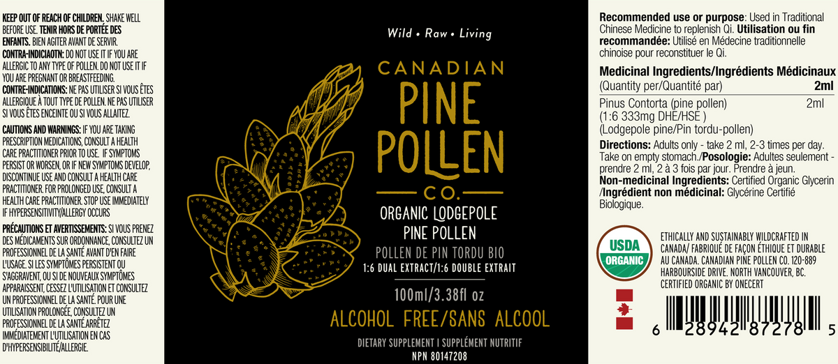Wild Pine Pollen Tincture Duo - Certified Organic