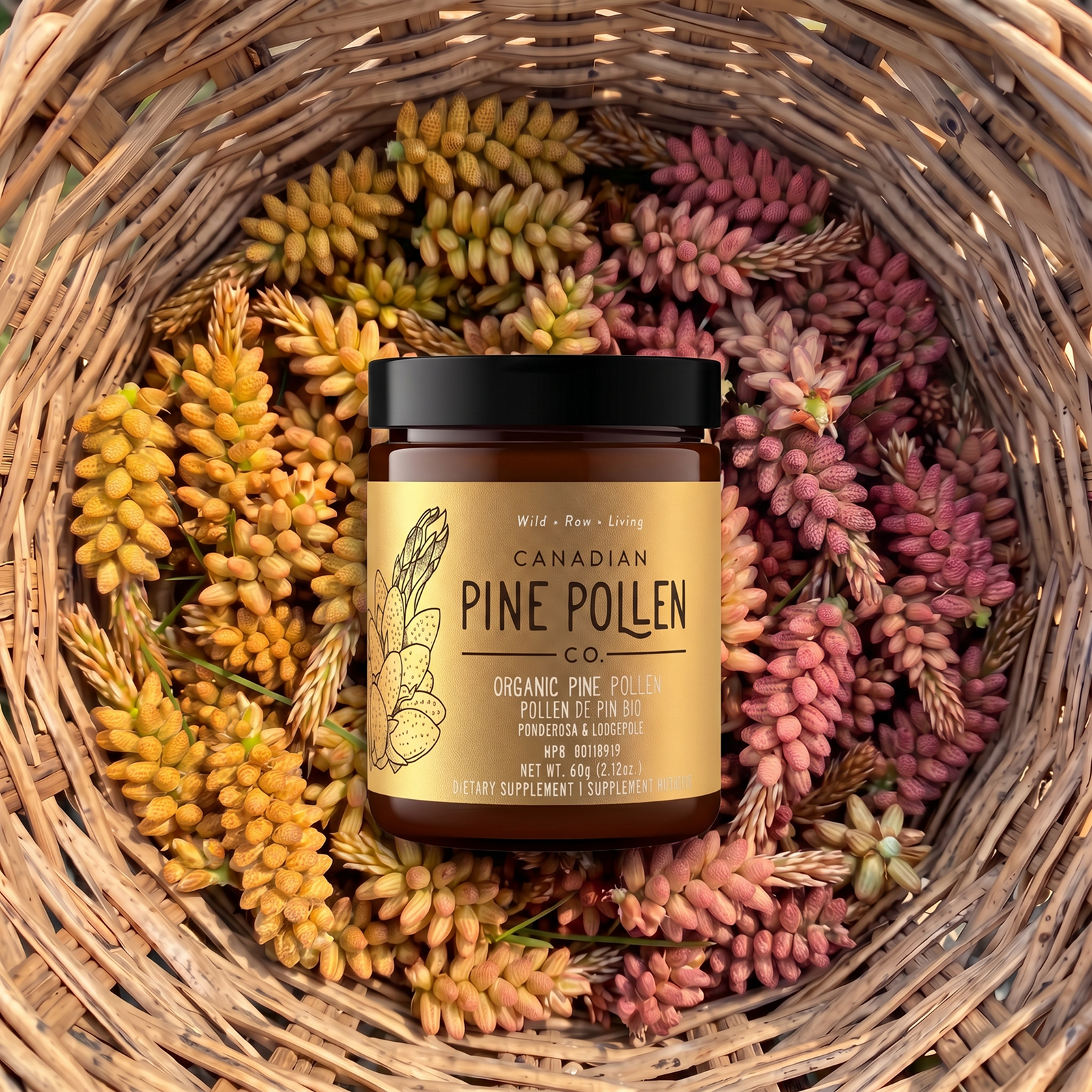 Certified Organic Pine Pollen Powder - Wildcrafted