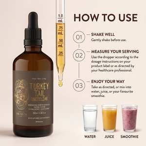 Certified  Organic Turkey Tail  Tincture Wild  |  Ultrasonic dual extract