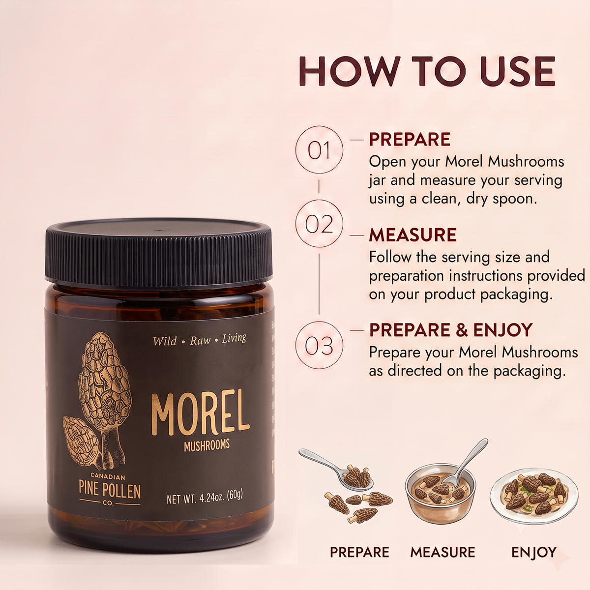 Baby Morel Mushrooms - Premium Petite A Grade