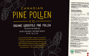 Wild Pine Pollen - Certified Organic  Lodgepole