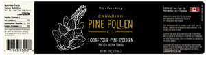 Poudre de pollen de pin tordu sauvage - Certifié biologique 70 g (2,5 oz) 