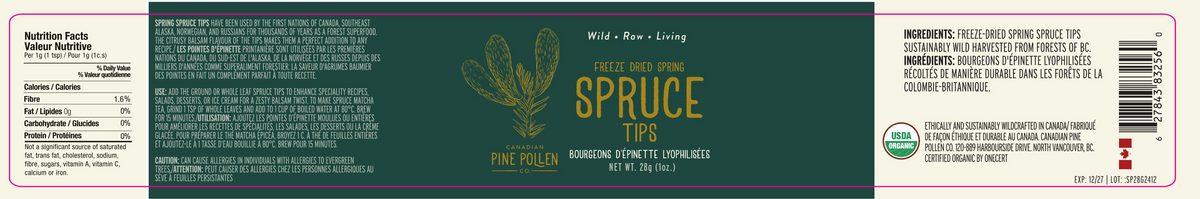 Premium Freeze Dried Spruce Tips