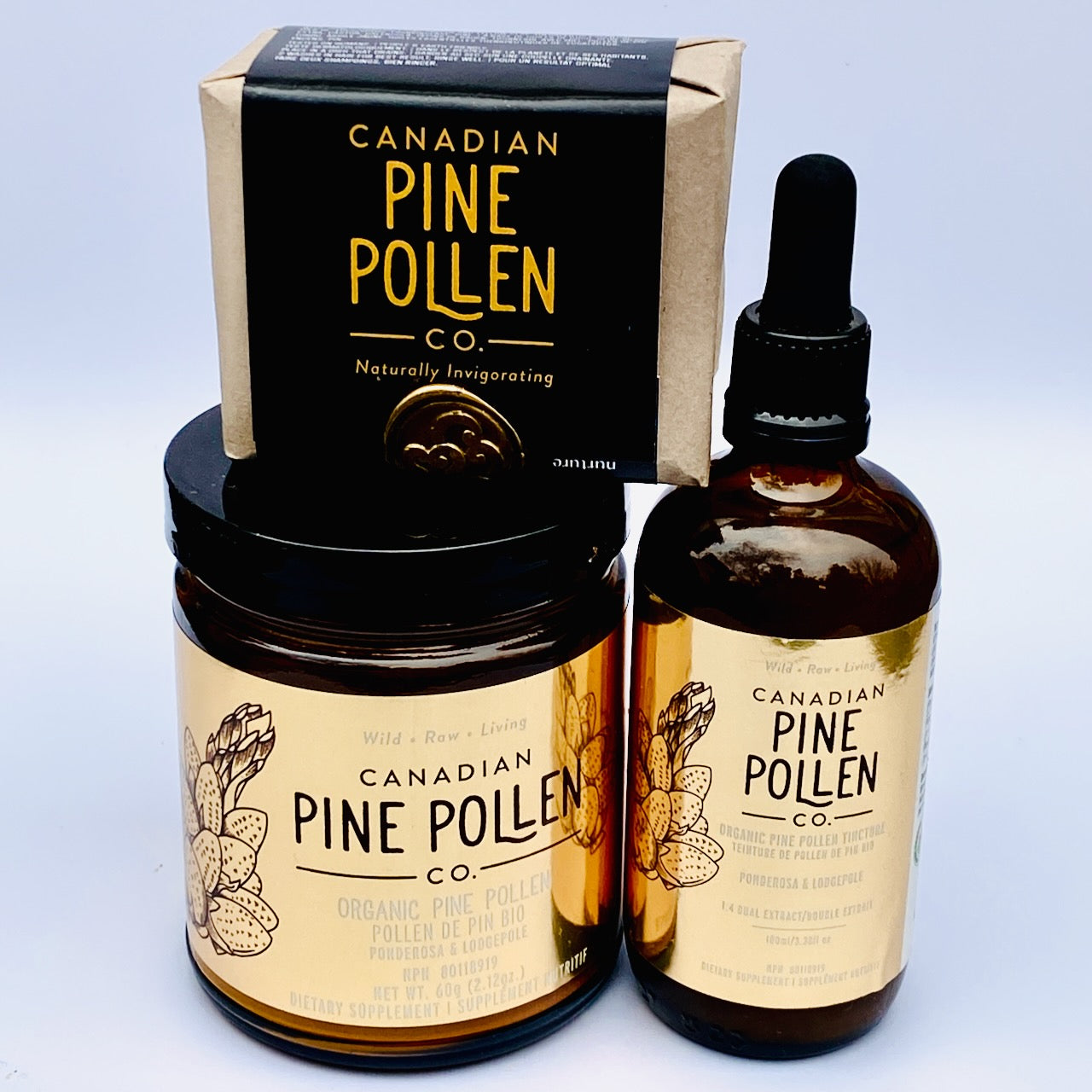 Pine pollen trio gold lable with pine pollen soap