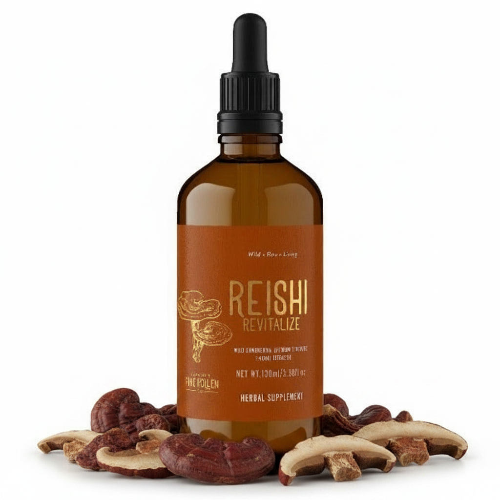 Wild Reishi Tincture (250mg/ml) Certified Organic  |  1:4 Dual Extract (100ml/3.4oz)
