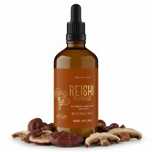 Wild Reishi Tincture (250mg/ml) Certified Organic  |  1:4 Dual Extract (100ml/3.4oz)