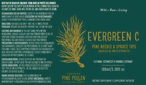 Pine Needle and Spruce Tip Tincture- Evergreen C- 1:6 (100ml/3.4 fl.oz)