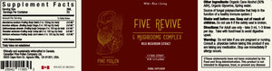 Five Revive Mushroom Complex (250mg/ml)  | 1:4 dual extract- Fruiting body (100ml/3.4oz)